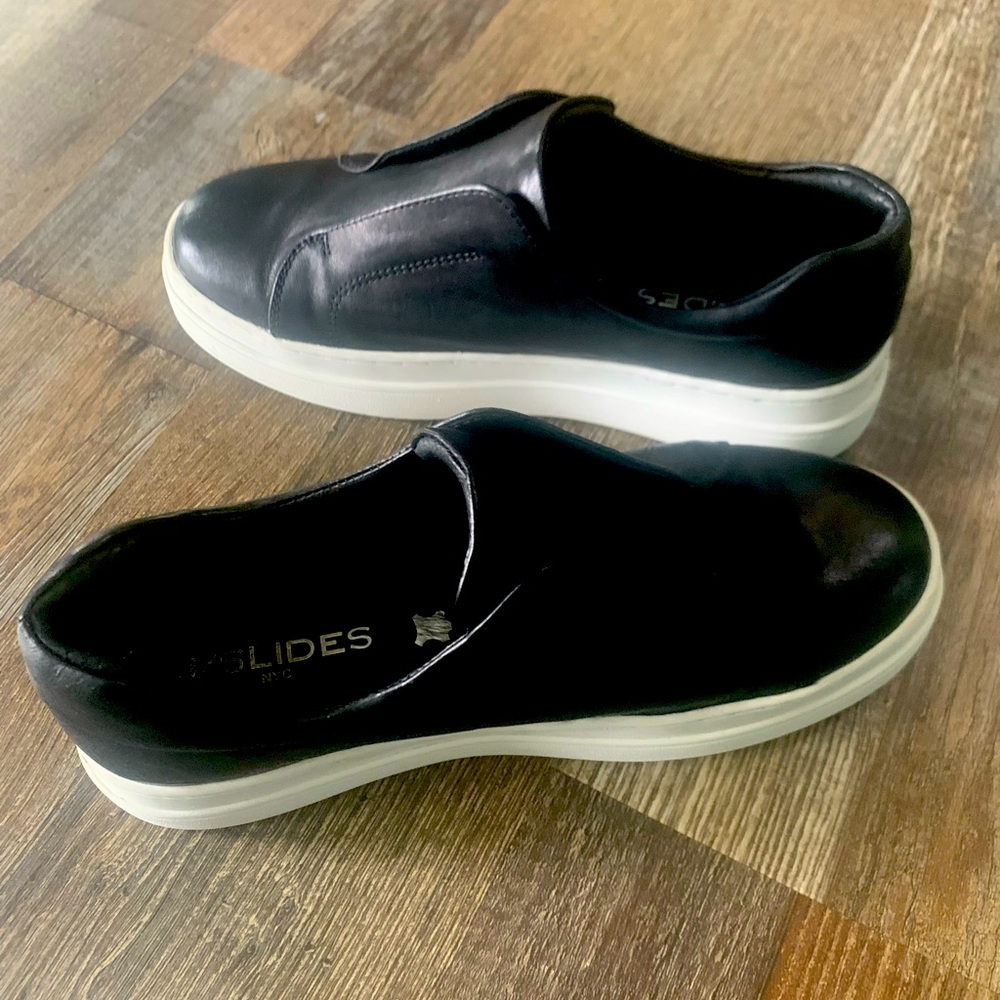 J/Slides Noel Leather Platforms Fashion Sneakers